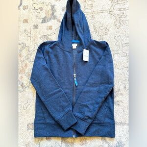 Boys NWT J. Crew hoodie, blue size 8-9